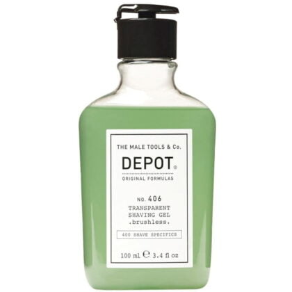 Depot no. 406 transparent shaving gel brushless 100ml